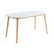 Table Extensible Erika Laqué Blanc Mat 160-200cm