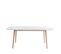 Table Extensible Erika Laqué Blanc Mat 160-200cm