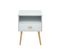 Table De Chevet Ulos  Blanc  1 Tiroir 40cm