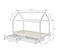 Lit Cabane Avec Tiroirs Tiny  Pin Blanc  90x190 Sommier Inclus