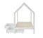 Lit Cabane Avec Tiroirs Tiny  Pin Blanc  90x190 Sommier Inclus