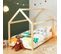 Lit Enfant Cabane Tiny  Pin Naturel  90x190 Sommier Inclus