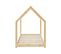 Lit Enfant Cabane Tiny  Pin Naturel  90x190 Sommier Inclus