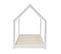 Lit Enfant Cabane Tiny  Pin Blanc  90x190 Sommier Inclus