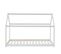 Lit Enfant Cabane Tiny  Pin Blanc  90x190 Sommier Inclus