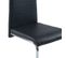 Lot De 2 Chaises Mara Simili Noir Pieds Métal Chromé