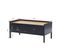 Table Basse Archi  Noir Et Effet Bois  90cm