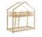 Lit Cabane Superposé Tiny  Pin Naturel  90x190 Sommier Inclus