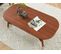 Table Basse Marcello  Placage Noyer  Double Plateau 120cm