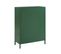 Nino - Buffet Haut 2 Portes En Métal Pantone H100cm - Couleur - Vert