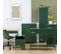 Nino - Buffet Haut 2 Portes En Métal Pantone H100cm - Couleur - Vert