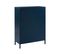 Nino - Buffet Haut 2 Portes En Métal Pantone H100cm - Couleur - Bleu Nuit