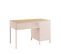 Nino - Bureau 1 Porte 1 Tiroir En Métal Pantone L120cm - Couleur - Rose Blush