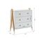 Commode Tipi  Blanc  3 Tiroirs 81cm