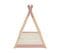 Lit Enfant Tipi Tiny  Pin Rose  90x190 Sommier Inclus