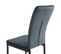 Lot De 4 Chaises Poppy Velours Gris Anthracite Pieds Métal Noir