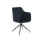 Fauteuil De Table Pivotant Dalston Velours Noir