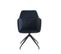 Fauteuil De Table Pivotant Dalston Velours Noir