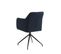 Fauteuil De Table Pivotant Dalston Velours Noir