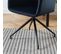 Fauteuil De Table Pivotant Dalston Velours Noir