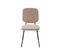 Lot De 4 Chaises Suzie Velours Côtelé Taupe