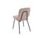 Lot De 4 Chaises Suzie Velours Côtelé Taupe