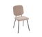 Lot De 4 Chaises Suzie Velours Côtelé Taupe