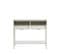 Nino - Console 2 Tiroirs En Métal Pantone L100cm - Couleur - Beige