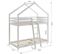 Lit Cabane Superposé Château Des Anges Blanc 90x190 Laïba Kids