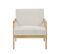 Fauteuil Bonifacio En Tissu Beige