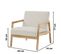 Fauteuil Bonifacio En Tissu Beige