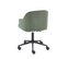 Fauteuil De Bureau Barnabe En Velours Côtelé Vert