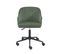 Fauteuil De Bureau Barnabe En Velours Côtelé Vert