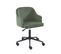 Fauteuil De Bureau Barnabe En Velours Côtelé Vert