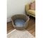 Panier Rond Eos Pour Chien Et Chat En Jonc De Mer Coussin Gris