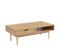 Table Basse Amana Effet Chêne Et Cannage Rotin 115cm