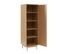 Armoire Amana Effet Chêne Et Cannage Rotin 1 Porte H180cm