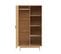 Armoire Amana Effet Chêne Et Cannage Rotin 1 Porte H170 Cm