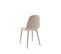 Lot De 4 Chaises Lena Velours Beige Sable Pieds En Métal