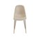 Lot De 4 Chaises Lena Velours Beige Sable Pieds En Métal