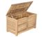 Coffre De Jardin Tera En Bois D'acacia Blanchi Fsc 90x45x50 Cm