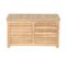 Coffre De Jardin Tera En Bois D'acacia Blanchi 100% Fsc 90x45x50 Cm