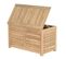 Coffre De Jardin Tera En Bois D'acacia Blanchi 100% Fsc 90x45x50 Cm