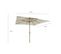 Parasol Droit Moana En Bambou Contreplaqué Et Tissu Beige Clair 294 x 294 x 281 cm