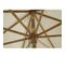 Parasol Droit Moana En Bambou Contreplaqué Et Tissu Beige Clair 294 x 294 x 281 cm