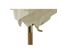 Parasol Droit Reva En Bambou Contreplaqué Et Tissu Beige Clair 208 x 208x237 cm