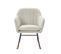 Fauteuil Elsa Tissu Beige Rocking Chair