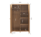 Armoire Pablo Rose Et Cannage Rotin 2 Portes