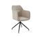 Fauteuil De Table Pivotant Dalston Velours Beige