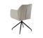 Fauteuil De Table Pivotant Dalston Velours Beige